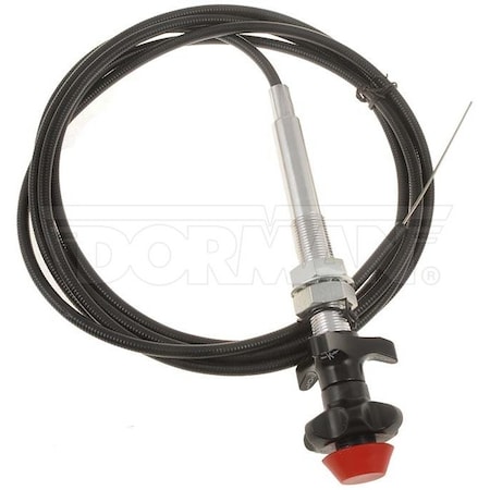 Motormite CONTROL CABLES WITH 2 IN BLACK KNOB 10 F 55204